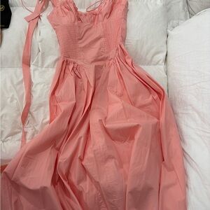 Peach halter Dress
